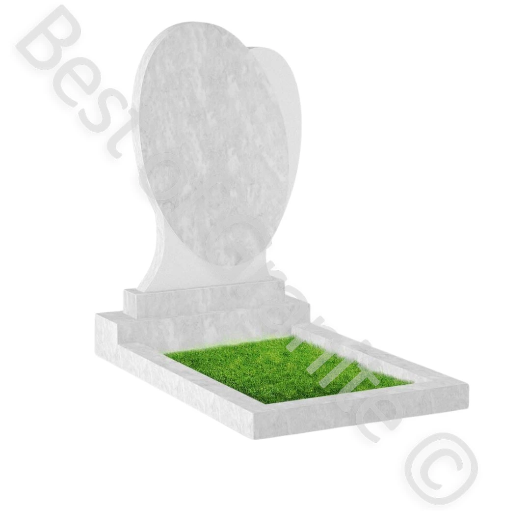 памятник белый мрамор